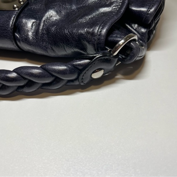 Authentic Miu Miu Navy Matelasse Leather Hobo - Picture 14 of 14